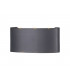 Flush Wall Lamp, 6W LED, 3000K, 450lm, IP54, Anthracite