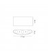 Flush Wall Lamp, 6W LED, 3000K, 450lm, IP54, Anthracite