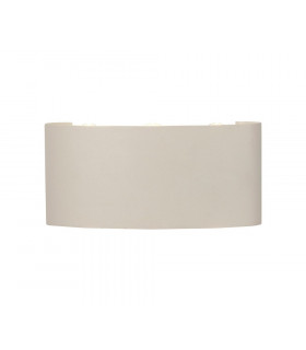 Flush Wall Lamp, 6W LED, 3000K, 450lm, IP54, Sand White