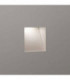 LED 1 Light Outdoor Recessed Trimless Marker Wall Light Matt White