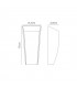 Wall Down Lamp, 6W LED, 3000K, 420lm, IP54, Anthracite