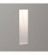 LED 1 Light Outdoor Medium Recessed Trimless Marker Wall Light Matt White