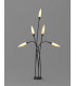 Multi-Head Bollard Post Lamp, 5 x G9, IP65, Anthracite
