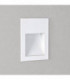 LED 1 Light Outdoor Recessed Square Marker Wall Light Matt White