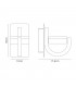 Wall Lamp, 1 x GX53, IP54, White