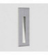 LED 1 Light Outdoor Recessed Marker Wall Light Brushed Stainless Steel