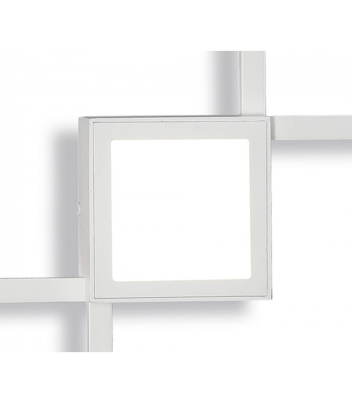 Flush Wall Lamp, 48W LED, 3000K, 3600lm, White