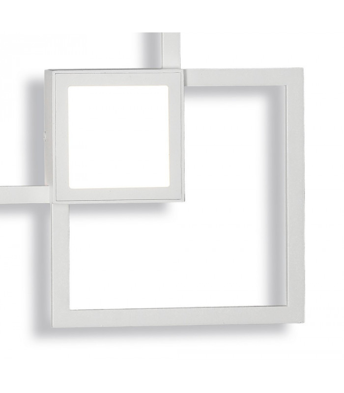 Flush Wall Lamp, 48W LED, 3000K, 3600lm, White