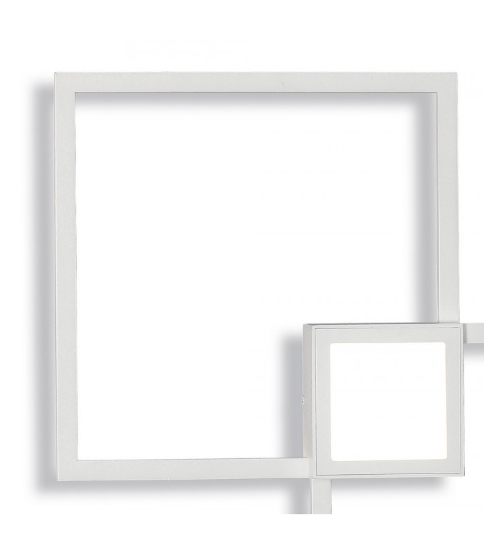 Flush Wall Lamp, 48W LED, 3000K, 3600lm, White