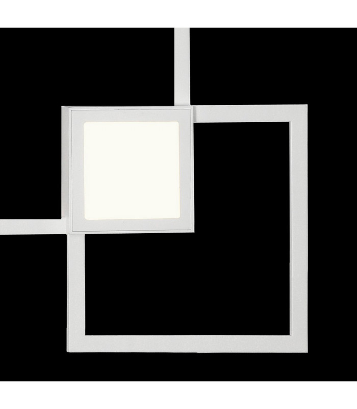 Flush Wall Lamp, 48W LED, 3000K, 3600lm, White