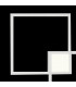 Flush Wall Lamp, 48W LED, 3000K, 3600lm, White