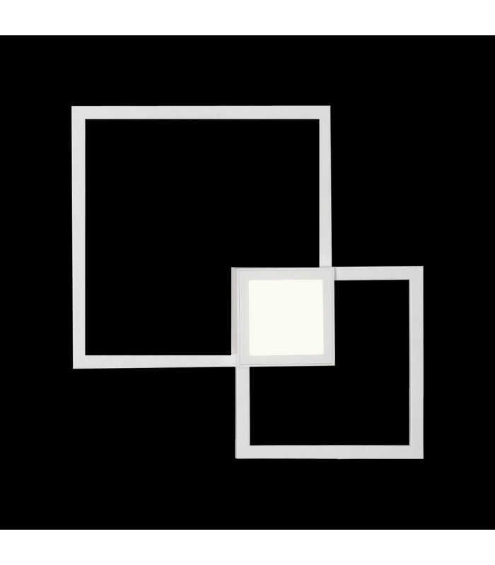 Flush Wall Lamp, Dimmable, 48W LED, 3000K, 3600lm, White