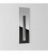 LED 1 Light Outdoor Recessed Marker Wall Light Polished Stainless Steel