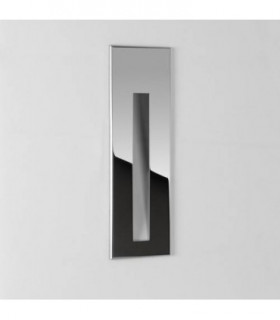 LED 1 Light Outdoor Recessed Marker Wall Light Polished Stainless Steel