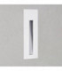 LED 1 Light Outdoor Recessed Marker Wall Light Matt White