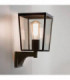 1 Light Outdoor Wall Lantern Textured Black IP44, E27