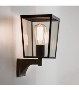 1 Light Outdoor Wall Lantern Textured Black IP44, E27