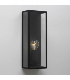 1 Light Outdoor Wall Lantern Textured Black IP44, E27