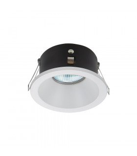 GU10 Downlight Round, 1 x GU10 (Max 12W), IP54, Matt White