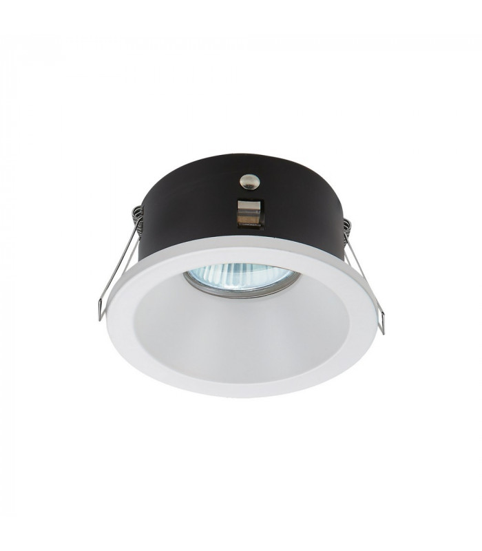GU10 Downlight Round, 1 x GU10 (Max 12W), IP54, Matt White