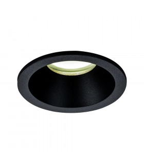 GU10 Downlight Round, 1 x GU10 (Max 12W), IP54, Matt Black
