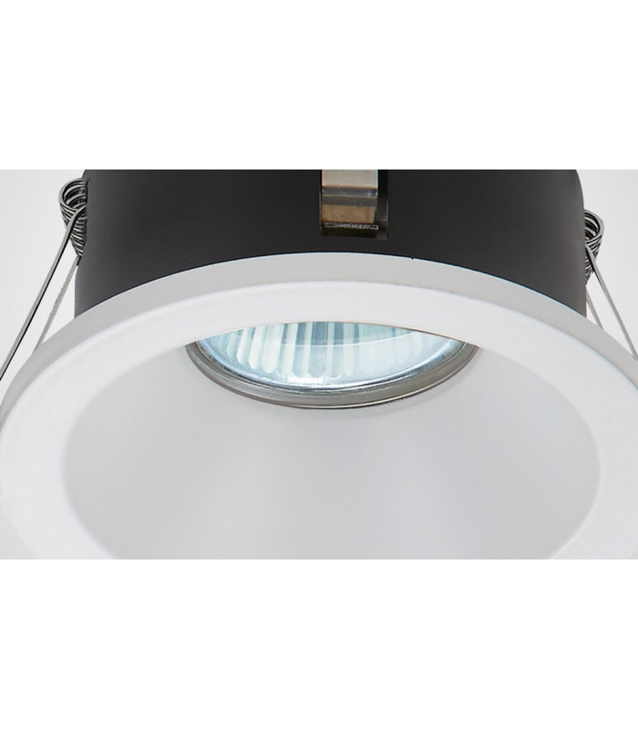 GU10 Downlight Round, 1 x GU10 (Max 12W), IP54, Matt Black