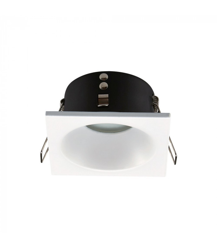 GU10 Downlight Square, 1 x GU10 (Max 12W), IP54, Matt White