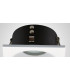 GU10 Downlight Square, 1 x GU10 (Max 12W), IP54, Matt White