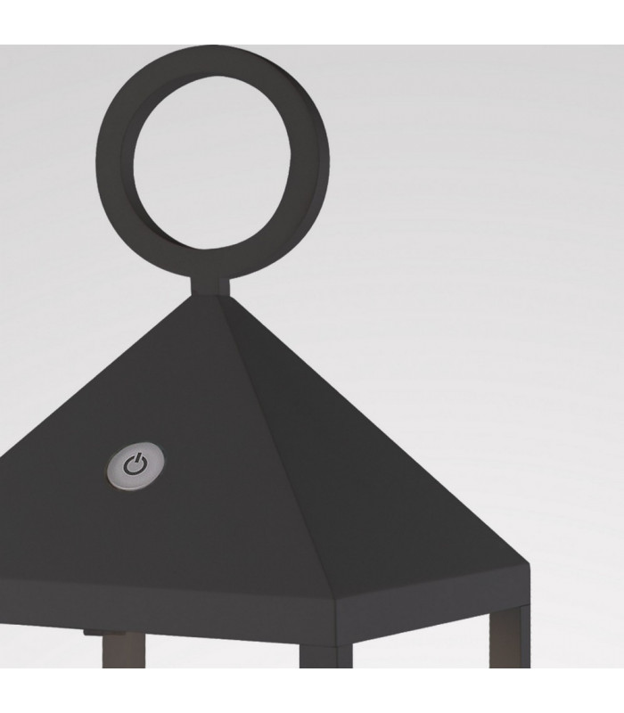 Portable Lantern Large, 2.2W LED, 3000K, 188lm, IP54, Graphite
