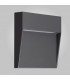 Flush Wall Lamp Small Square, 3W LED, 3000K, 150lm, IP54, Anthracite