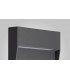 Flush Wall Lamp Small Square, 3W LED, 3000K, 150lm, IP54, Anthracite