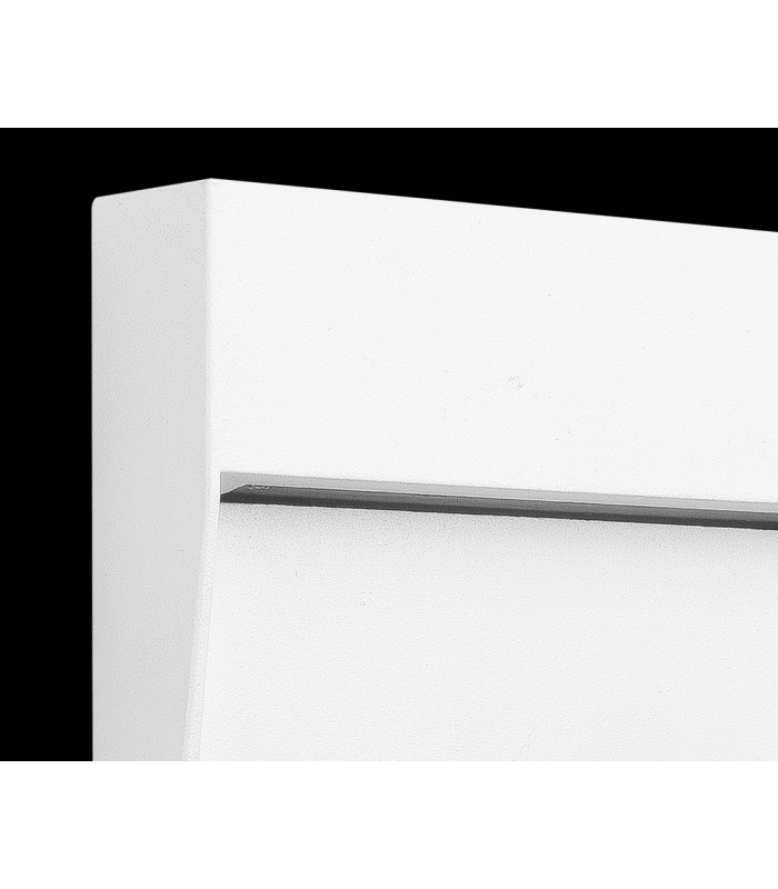 Flush Wall Lamp Small Square, 3W LED, 3000K, 150lm, IP54, Sand White
