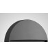 Flush Wall Lamp Small Round, 3W LED, 3000K, 155lm, IP54, Anthracite