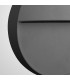 Flush Wall Lamp Small Round, 3W LED, 3000K, 155lm, IP54, Anthracite
