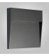 Flush Wall Lamp Large Square, 6W LED, 3000K, 266lm, IP54, Anthracite