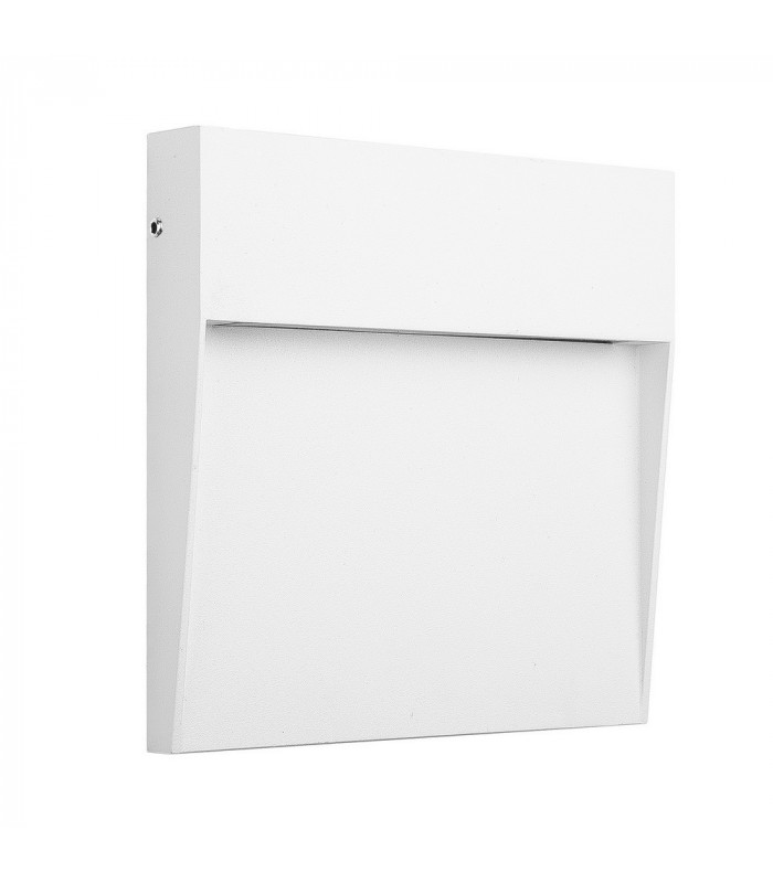 Flush Wall Lamp Large Square, 6W LED, 3000K, 266lm, IP54, Sand White