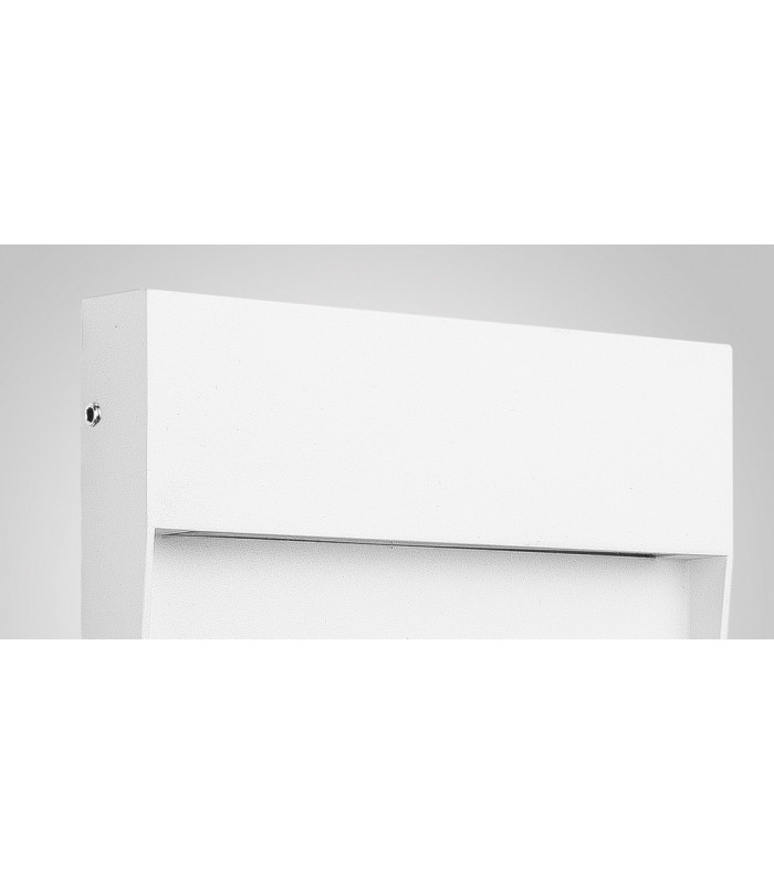Flush Wall Lamp Large Square, 6W LED, 3000K, 266lm, IP54, Sand White