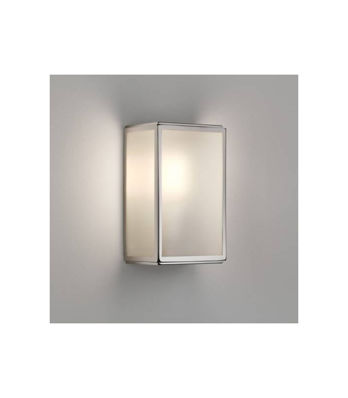 1 Light Outdoor Sensor Wall Lantern Polished Nickel IP44, E27