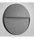Flush Wall Lamp Large Round, 6W LED, 3000K, 275lm, IP54, Anthracite