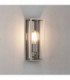 1 Light Outdoor Wall Lantern Polished Nickel IP44, E27
