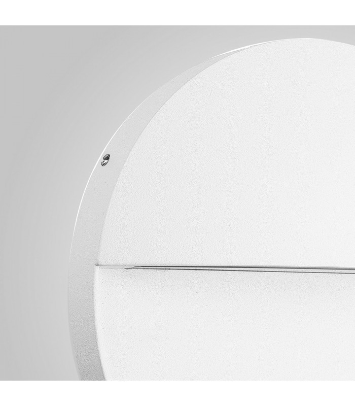 Flush Wall Lamp Large Round, 6W LED, 3000K, 275m, IP54, Sand White