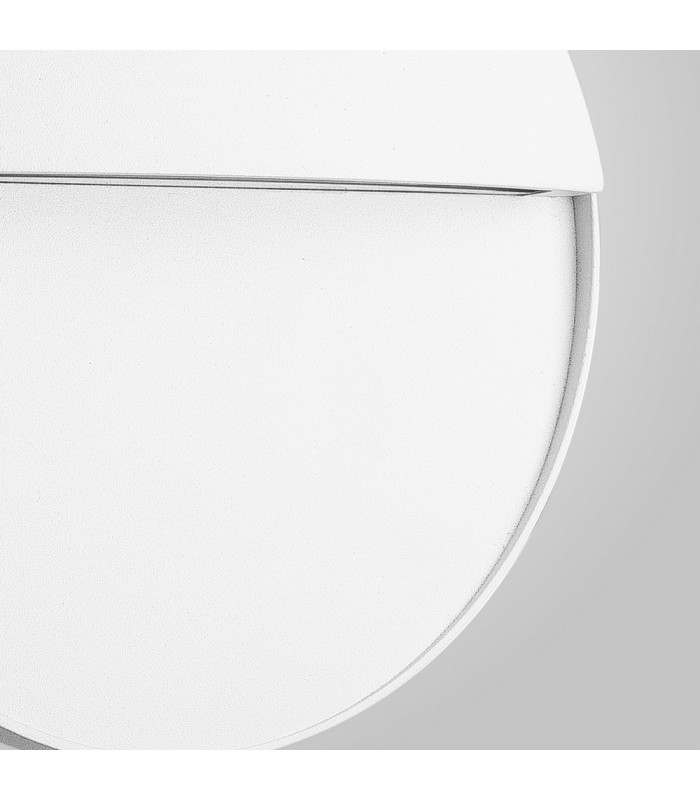 Flush Wall Lamp Large Round, 6W LED, 3000K, 275m, IP54, Sand White