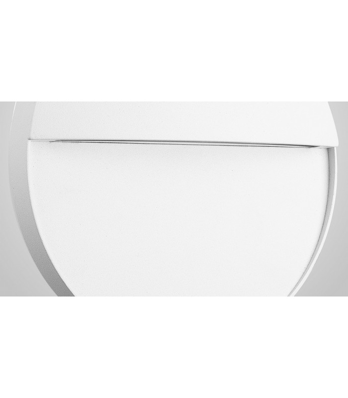 Flush Wall Lamp Large Round, 6W LED, 3000K, 275m, IP54, Sand White