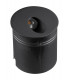 Recessed Wall Lamp Round Angle, 3W LED, 3000K, 210lm, IP65, Sand Black, Driver Included