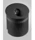Recessed Wall Lamp Round Angle, 3W LED, 3000K, 210lm, IP65, Sand Black, Driver Included