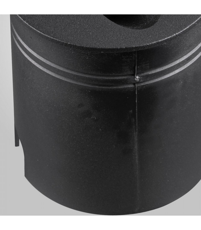 Recessed Wall Lamp Round Angle, 3W LED, 3000K, 210lm, IP65, Sand Black, Driver Included