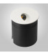 Recessed Wall Lamp Round Angle, 3W LED, 3000K, 210lm, IP65, Sand White, Driver Included