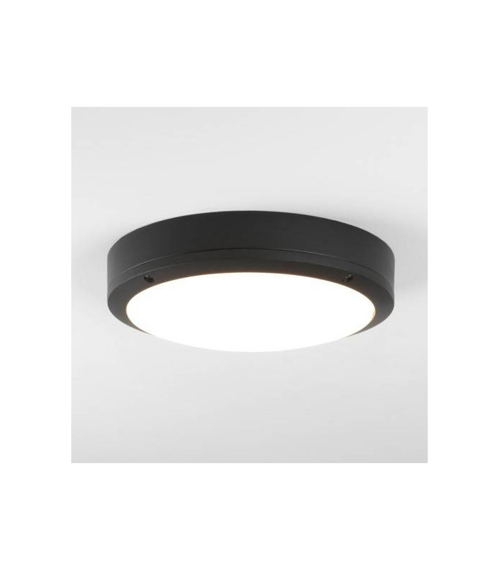 LED 1 Light Outdoor Wall Light Textured Black IP54