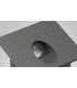 Recessed Wall Lamp Square Angled, 3W LED, 3000K, 210lm, IP65, Anthracite, Driver Included