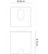 Recessed Wall Lamp Square Angled, 3W LED, 3000K, 210lm, IP65, Sand Black, Driver Included